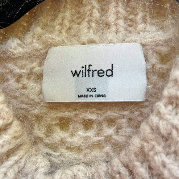 Wilfred cream knitted long-sleeved cropped sweater, round neck, great shape, XXS - Picture 2 of 8